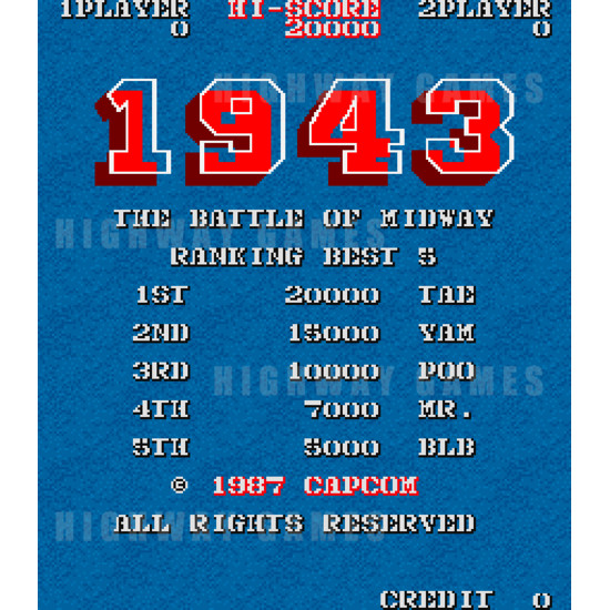 1943: The Battle of Midway - Title Screen
