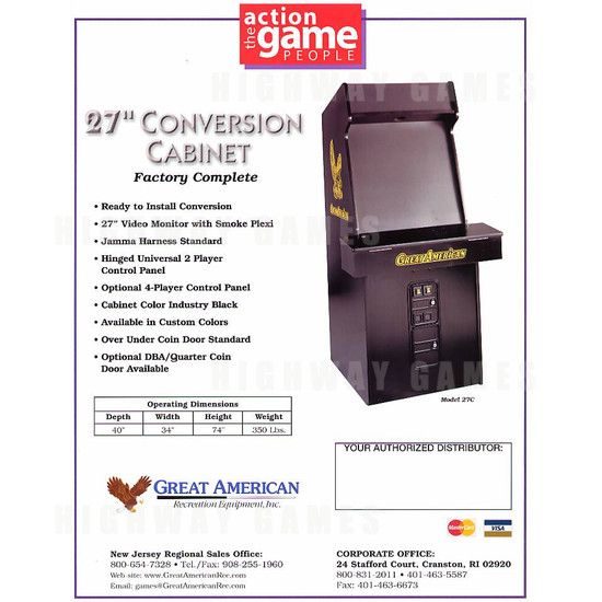 27" Conversion Cabinet - Brochure