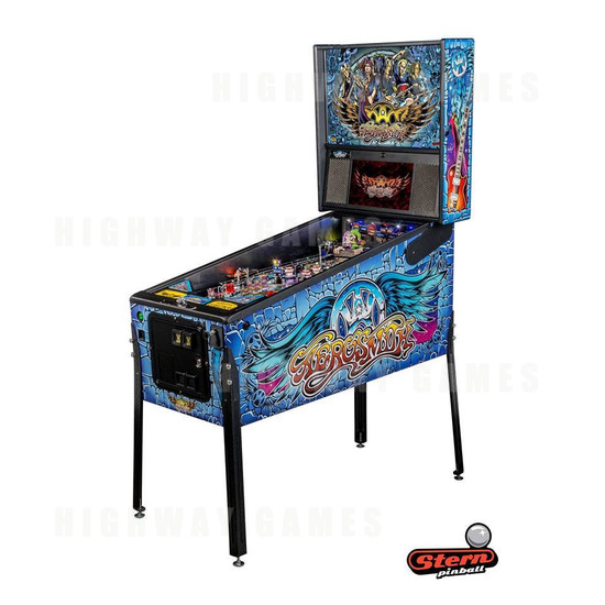 Aerosmith Pinball Pro Model - Stern Pinball Pro Model cabinet