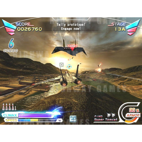 After Burner Climax DX  Arcade Machine - Screenshot