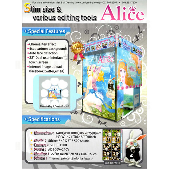 Alice's Photo Booth - Brochure Front