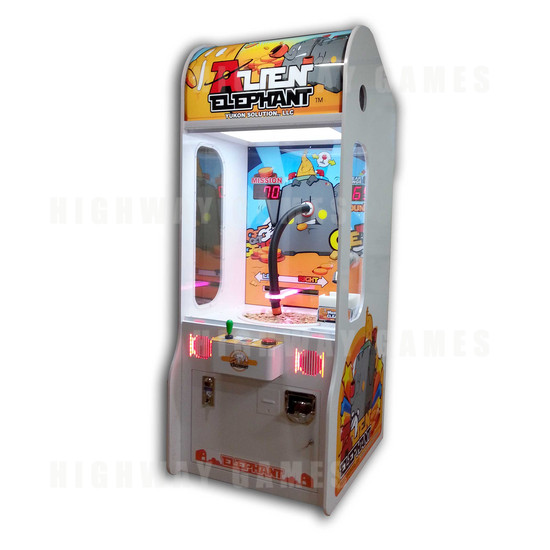 Alien Elephant Redemption Arcade Machine - Cabinet Angle