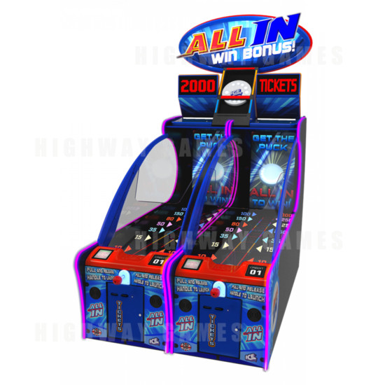 All In Puck Launch Redemption Machine - 2 Player All In