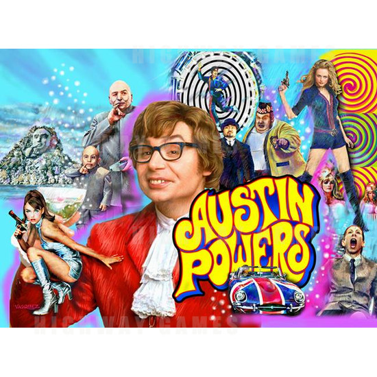 Austin Powers - Back Glass