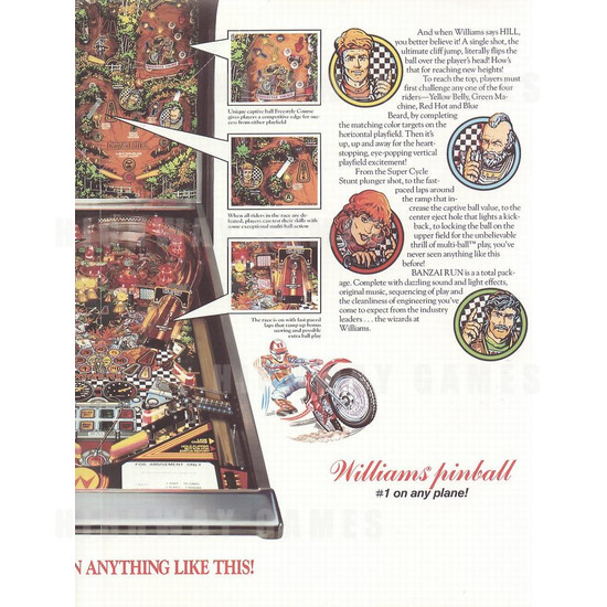 Banzai Run Pinball (1988) - Brochure Inside 02