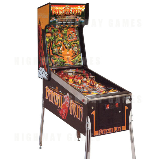 Banzai Run Pinball (1988) - Machine