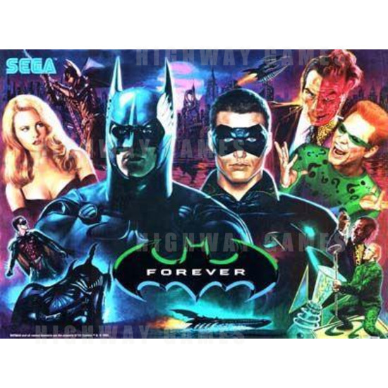 Batman Forever Pinball (1995) - Back Glass