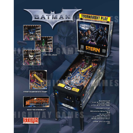 Batman Pinball (2008) - Brochure