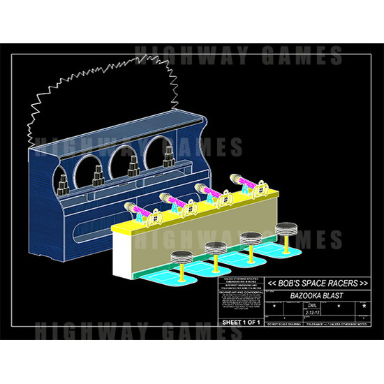 Bazooka Blast FEC Model Machine - Specifications