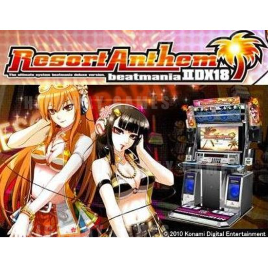 Beatmania II DX 18 Resort Anthem Arcade Machine - Beatmania II DX 18 Resort Anthem Flyer