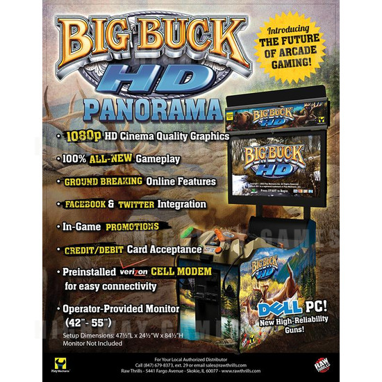 Big Buck HD Panorama Arcade Machine (with or without monitor) - BigBuckHD-PAN_1.JPG