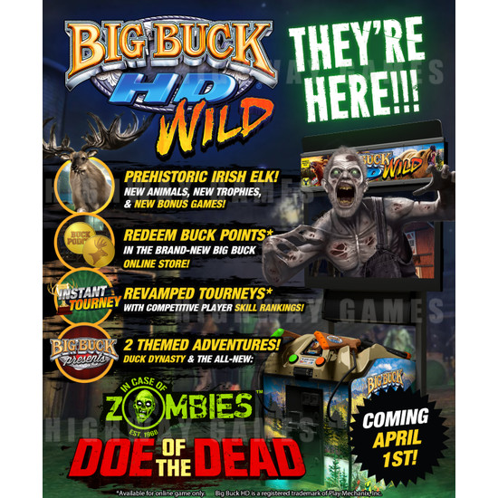 Big Buck HD Wild 32" Arcade Machine - Big Buck HD Wild 32