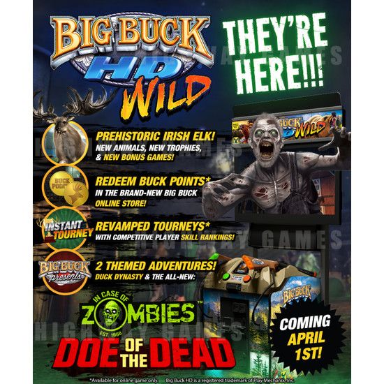 Big Buck HD Wild 42" Dedicated Mini Model Arcade Machine - Big Buck HD Wild 42