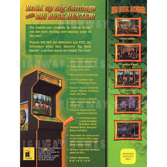 Big Buck Hunter - Brochure Back