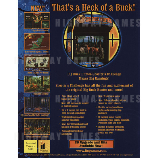 Big Buck Hunter: Shooter's Challenge - Brochure Back