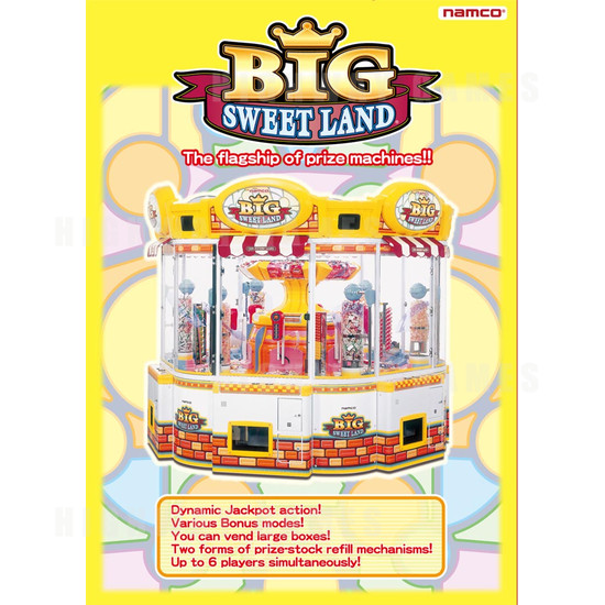 Big Sweet Land Arcade Machine - Brochure Front