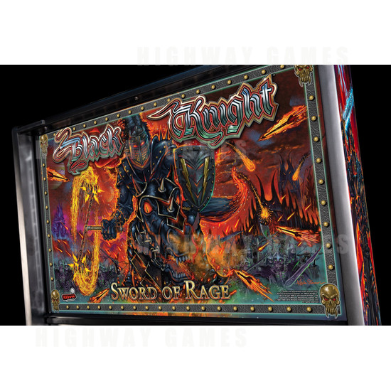 Black Knight: Sword of Rage Pinball Machine - Limited Edition Version - BKSOR Backbox Artwork