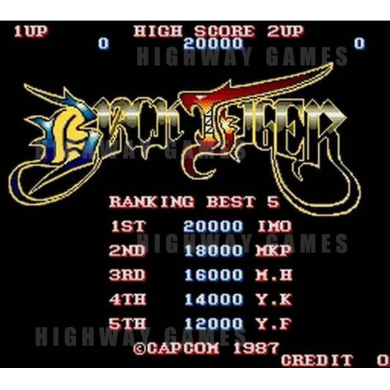 Black Tiger - Title Screen 36KB JPG