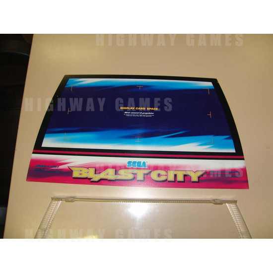 Blast City Arcade Cabinet - Header Display Card