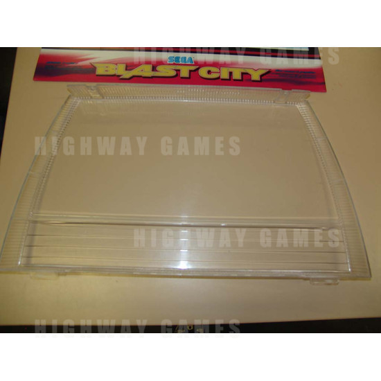 Blast City Arcade Cabinet - Header Plastic