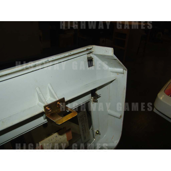 Blast City Arcade Cabinet - Instruction Glass Clipped Back
