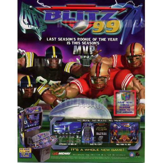 NFL Blitz 99 SD - Brochure Front