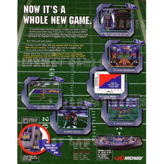 NFL Blitz 99 SD - Brochure Back