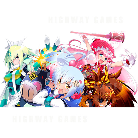 Bombergirl Arcade Game - The Bombergirls together