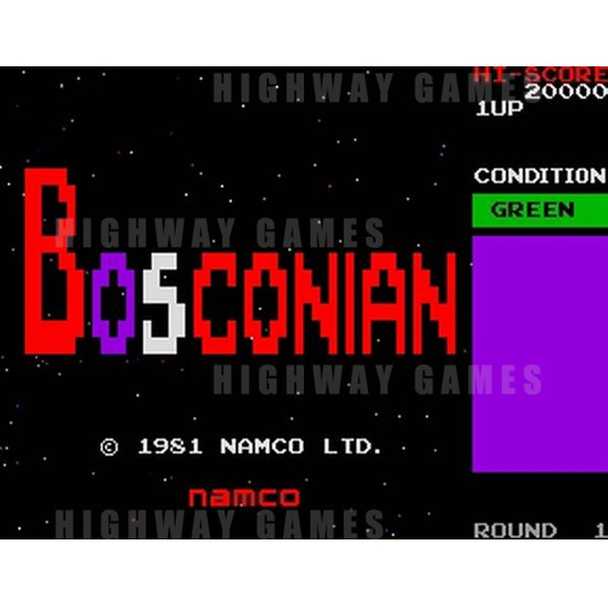 Bosconian - Title Screen 24KB JPG