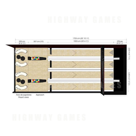 Bowling Cafe Lanes - Diagram