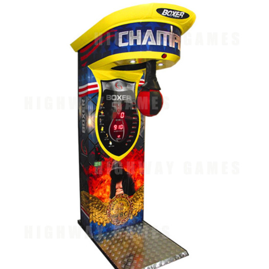 Boxer Champion Arcade Machine - Champion Boxer Arcade Machine (Yellow)