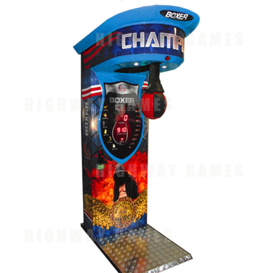 Boxer Champion Arcade Machine - Champion Boxer Arcade Machine (Blue)