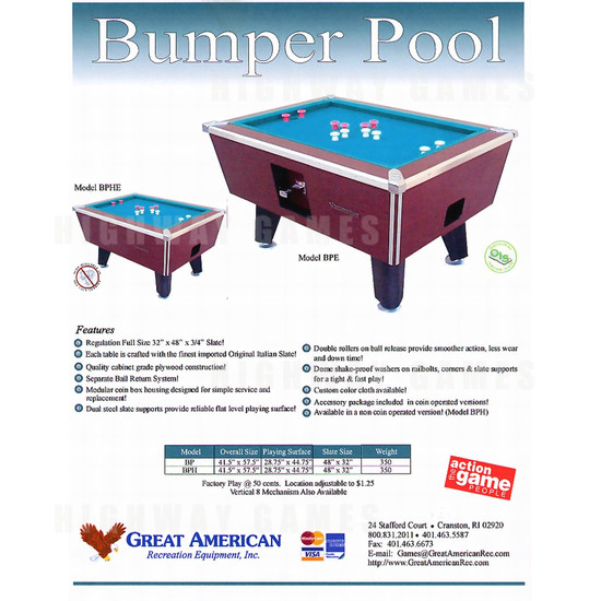 Bumper Pool - Brochure