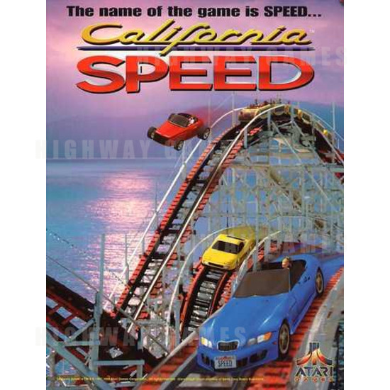California Speed SD Arcade Machine - Brochure Front