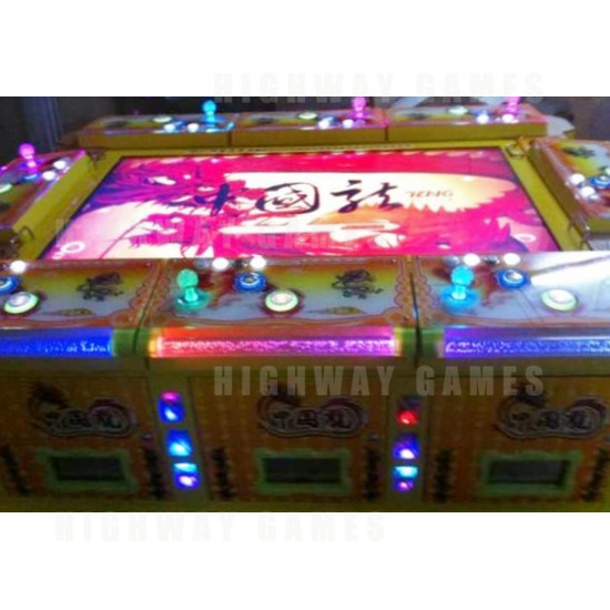 China Dragon in Fish Hunter Arcade Machine - Cabinet and Screen Example