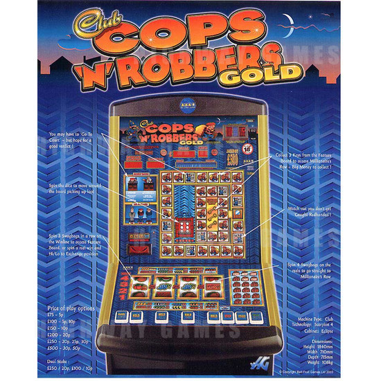 Club Cops 'N' Robbers Gold - Brochure Back