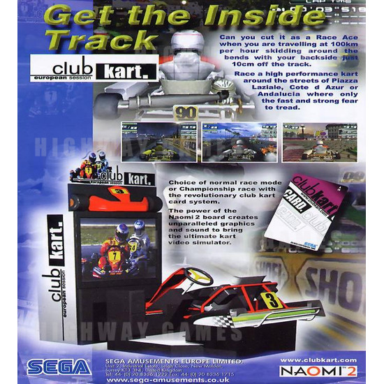 Club Kart SD - Brochure Front