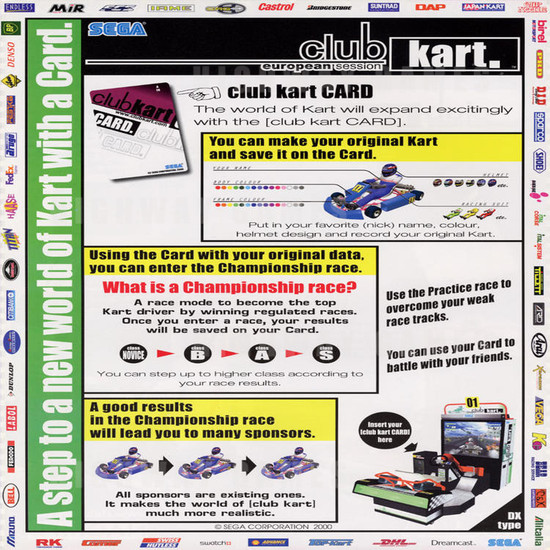 Club Kart DX (US Make) - Brochure Back