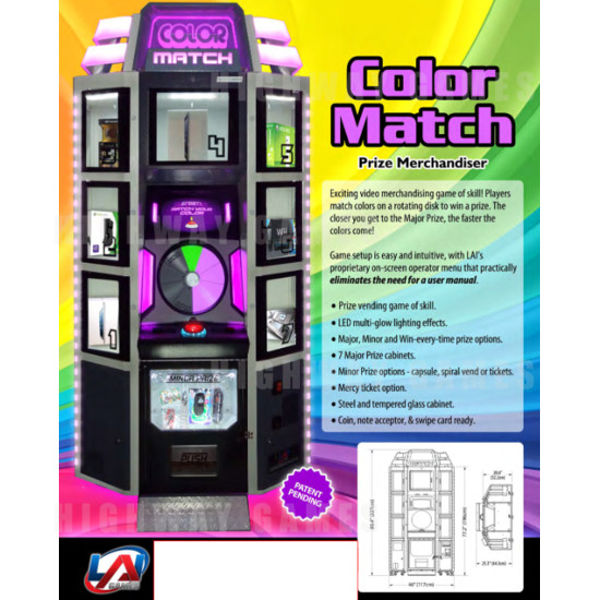 Color Match Arcade Machine - Color Match Arcade Machine Brochure