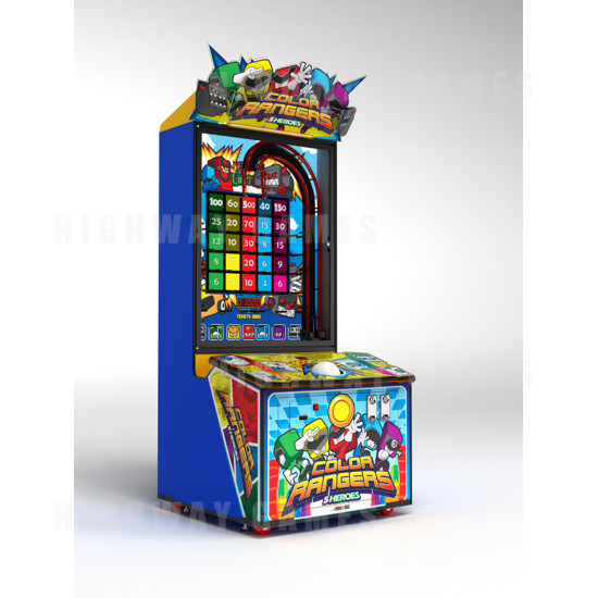 Color Rangers 5 Heroes Arcade Machine - Cabinet Side Right