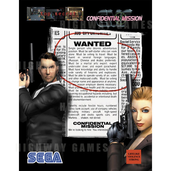 Confidential Mission SDX - Brochure Front