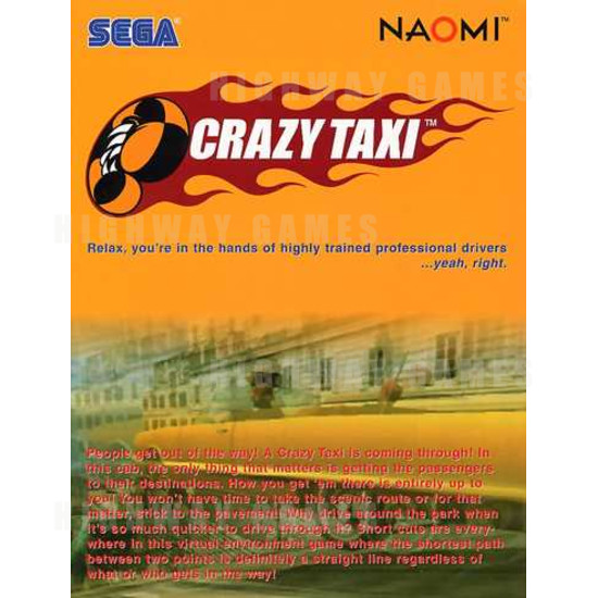 Crazy Taxi - Brochure Front