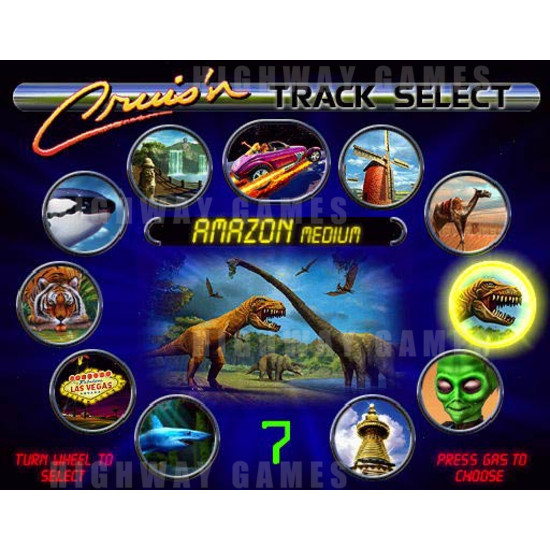 Cruis'n Exotica - Start Screen