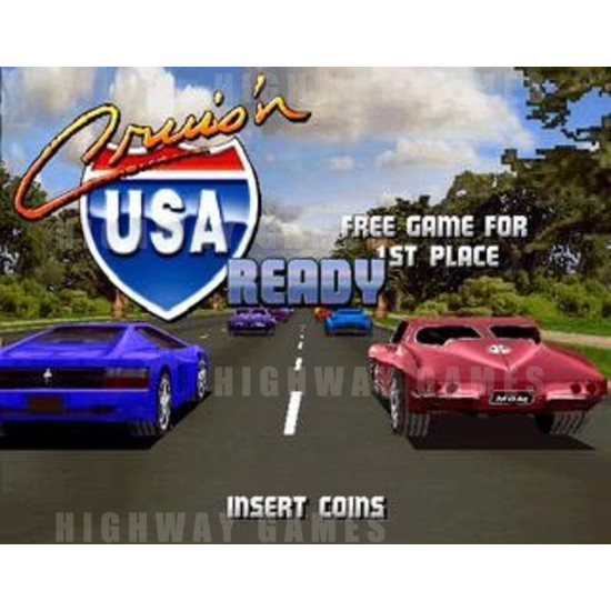 Cruis'n USA Arcade Machine - Screenshot
