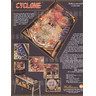 Cyclone Pinball (1988) - Brochure Back