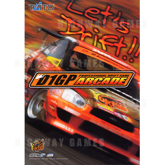 D1GP Arcade Machine - Brochure Front