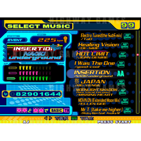 Dance Dance Revolution 5th Mix Arcade Machine - Screenshot