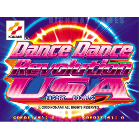 Dance Dance Revolution : USA Arcade Machine - Logo Screen