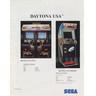 Daytona USA Twin Arcade Driving Machine - Brochure Back