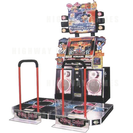 Dancing Stage featuring Disney's Rave Arcade Machine - Machine